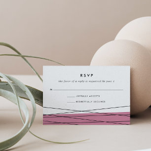 Lineation RSVP Card Marsala