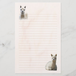 Lined Alpaca Stationery