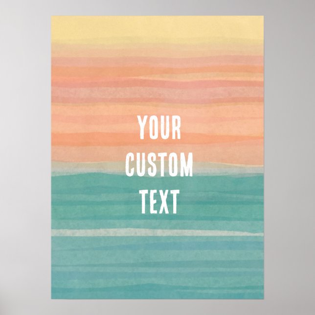 Lined art sunrise custom design poster (Front)