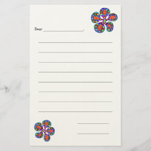 Lined Blank Kids Note Paper