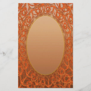 Lined Bronze Gold Lace p2 Stationery Pages