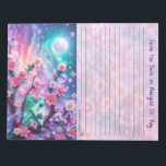 Lined Happy Mail Notepad<br><div class="desc">Palais de Marigold St. May creates unique stationery for those who think the Louvre should have more color, more Kawaii, and more rainbows. Note that the designs are generally created for the large notepads, stationery sheets, stickers, address labels, note cards, and envelopes. If you would like a different size, or...</div>