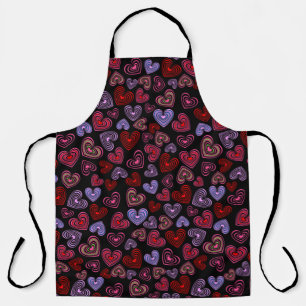 Lined Hearts Apron