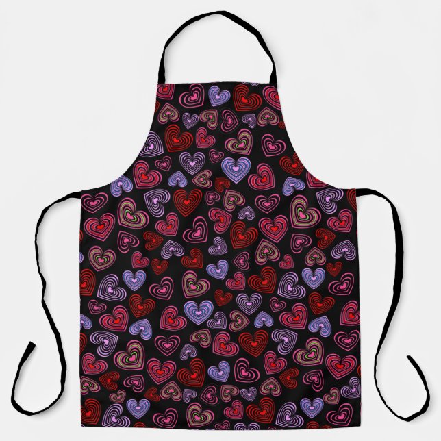 Lined Hearts Apron (Front)