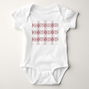 Lined Hexagons Baby Bodysuit