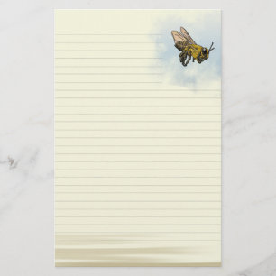 Lined Honey Bee Stationery