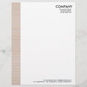 Lined Margin - Walnut Letterhead