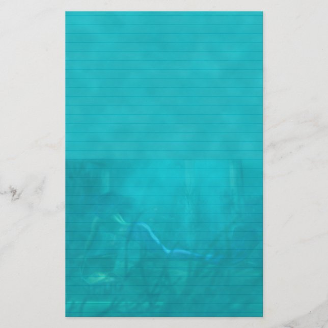 Lined Mermaid Stationery (Front)