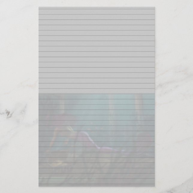 Lined Mermaid Stationery Changeable Colour BG (Front)
