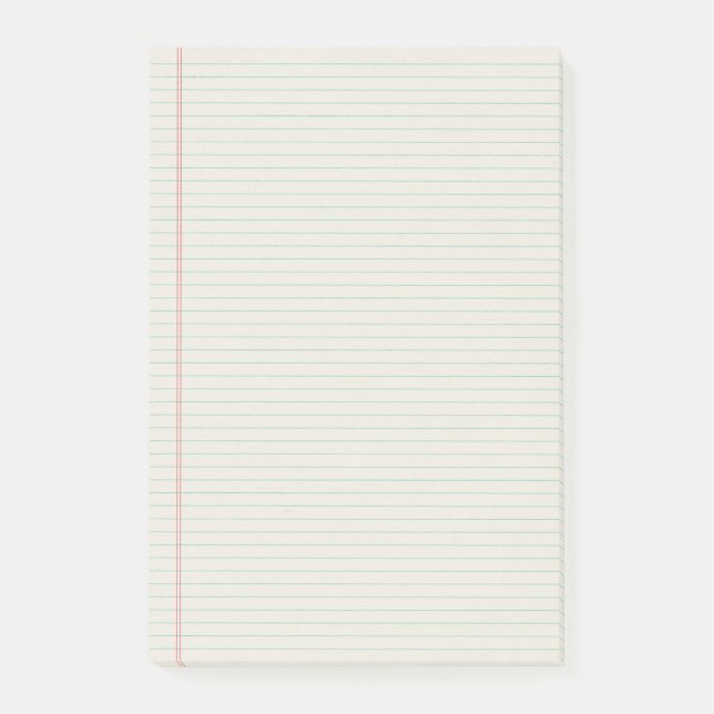 Lined Notebook Binder Paper Post-it Notes (Front)