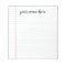 Lined Notepad Personalized