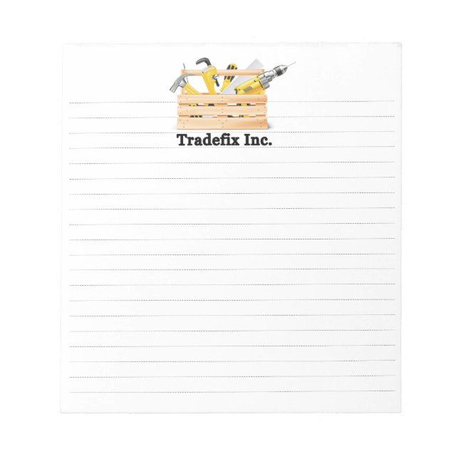 Lined Notepad with Your Logo (Front)