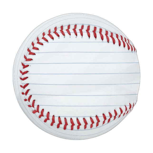 Lined Paper Baseball (Back Right)