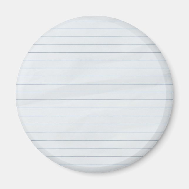 Lined Paper Magnet (Front)