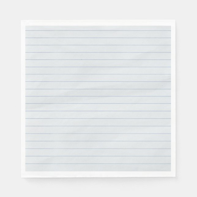 Lined Paper Napkin (Front)