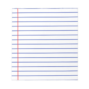 Lined Paper  Notepad