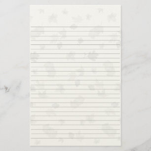 Lined Paper With Leaves