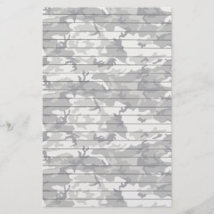 Lined Paper With Urban Camo