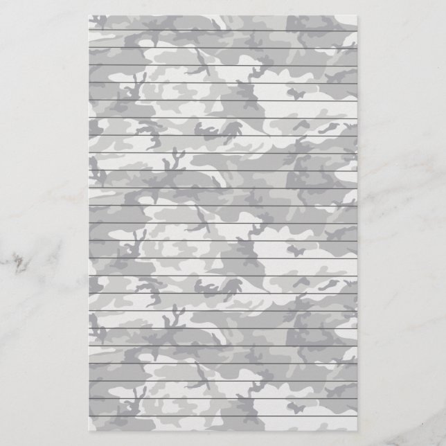 Lined Paper With Urban Camo (Front)