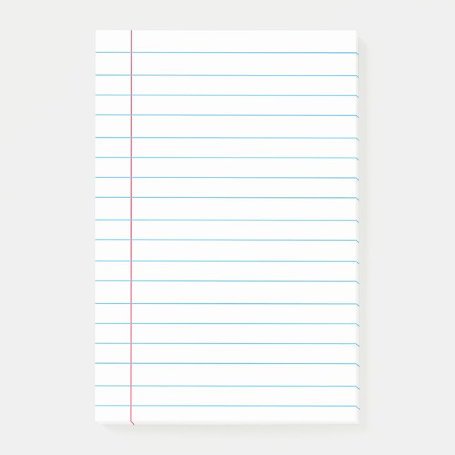  Lined School Notebook Paper  Post-it Notes (Front)