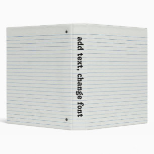 Lined School Paper Background Binder