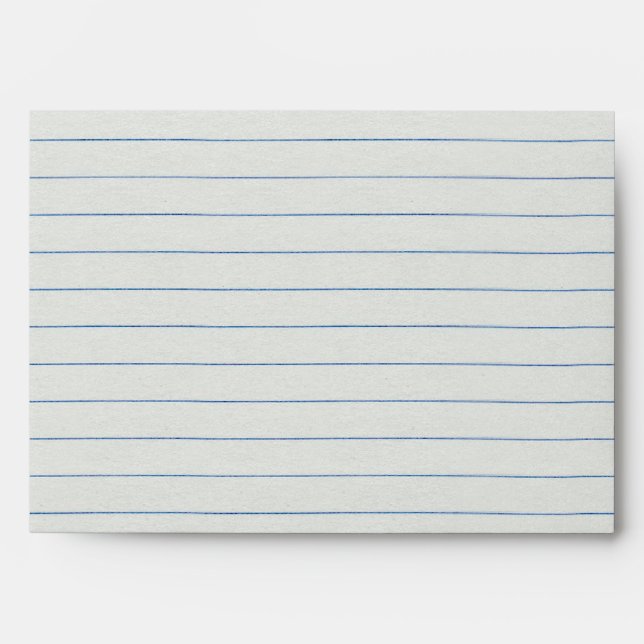 Lined School Paper Background Envelopes (Front)