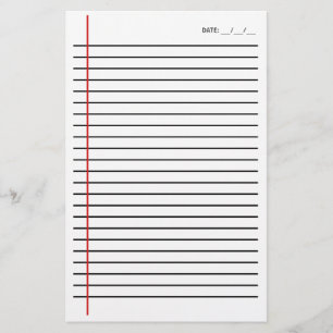 Lined Stationery