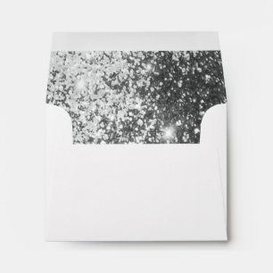 Lined with Silver Glitter Envelopes