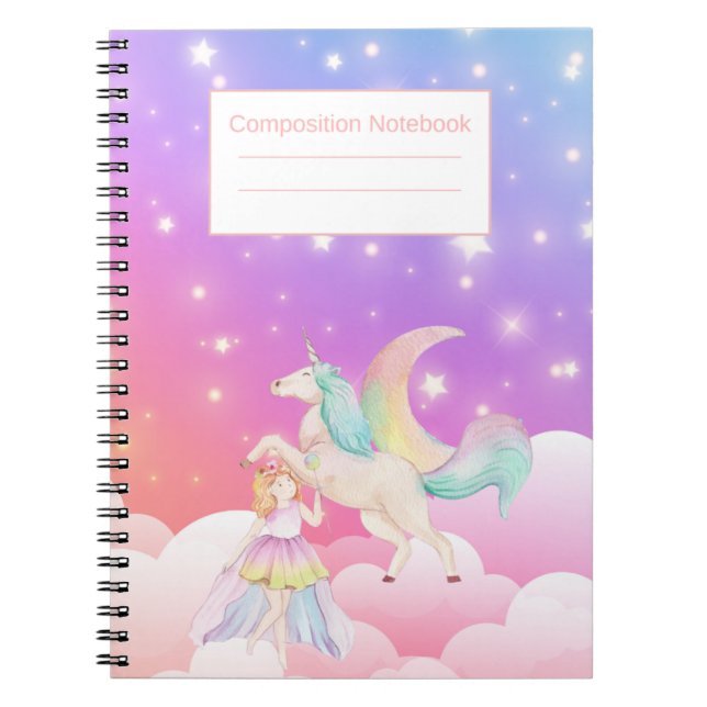 Lined Writing Notebook for School, Notes & Journal (Front)