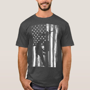 Lineman American Flag Vintage Patriotic Gift T-Shirt