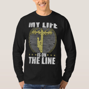 Lineman American Power Line Electric Technician Wo T-Shirt
