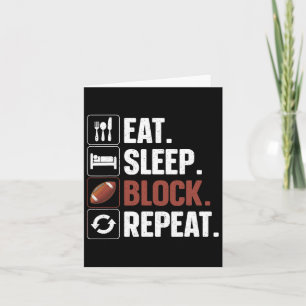 Lineman Art For Men Women Football Player Offensiv Card