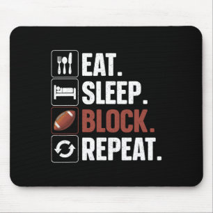 Lineman Art For Men Women Football Player Offensiv Mouse Pad