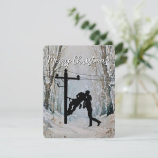 Lineman Christmas Card