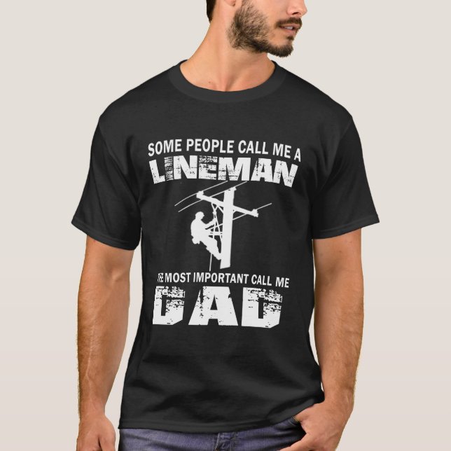 Lineman Dad T-Shirt (Front)
