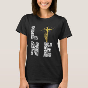 Lineman Mains Electrician High Voltage T-Shirt