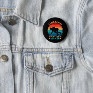 Lineman Pancake Maker - American Football 2 Inch Round Button