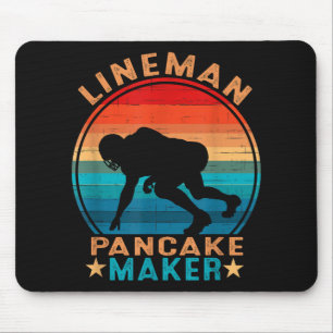 Lineman Pancake Maker - American Football Mouse Pad