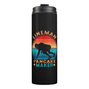 Lineman Pancake Maker - American Football Thermal Tumbler