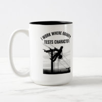 Lineman Silhouette Minimalist Electrical Worker