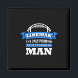 Lineman The Only Position On The Field Called A Ma Magnet<br><div class="desc">Lineman The Only Position On The Field Called A Man Football 1</div>