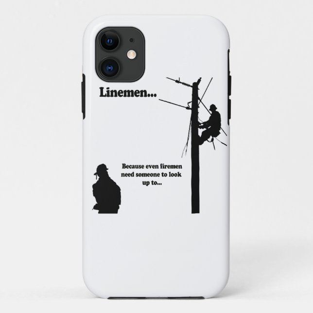 Linemen Because Case-Mate iPhone Case (Back)