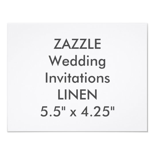 LINEN 100lb 5.5" x 4.25" Wedding Invitations