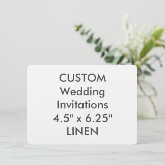 LINEN 6,25 po x 4,5 po Faire-part de mariage