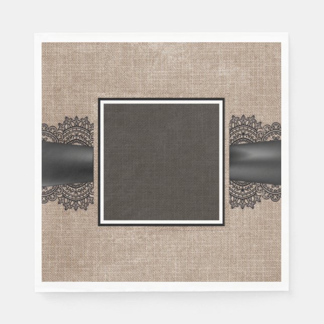 Linen and lace napkin (Front)