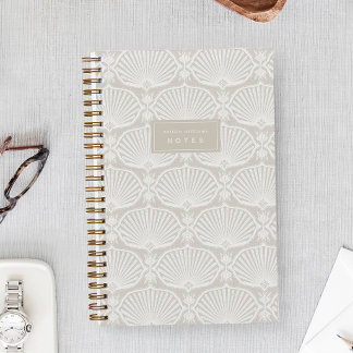 Linen Beige | Deco Fans Personalized Notebook