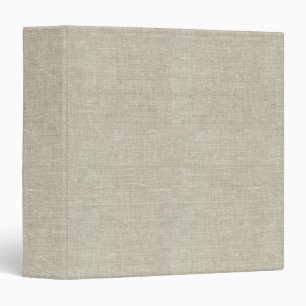 Linen beige Rustique Imprimé 3 Classeur en anneau