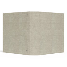 Linen beige Rustique Imprimé 3 Classeur en anneau