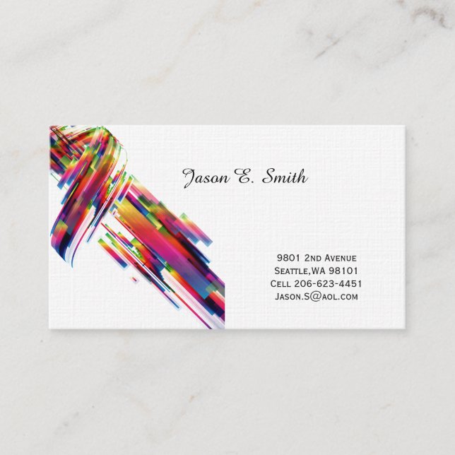 Linen Classic Calling Card (Front)