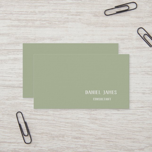 Linen Custom Business Card (Front/Back In Situ)